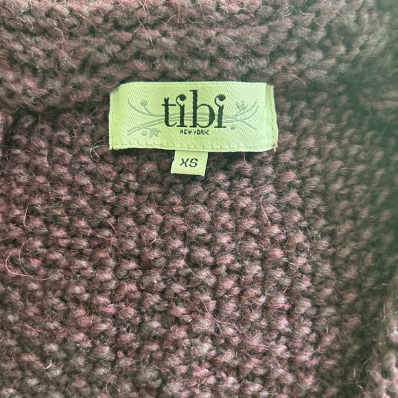 Tibi
Pullover Sweater with Shoulder Detail, Plum, XS women’s - Picture 2 of 4